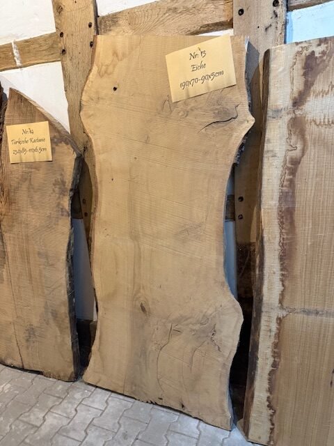 Eichenbohle 190x70-90x5cm
