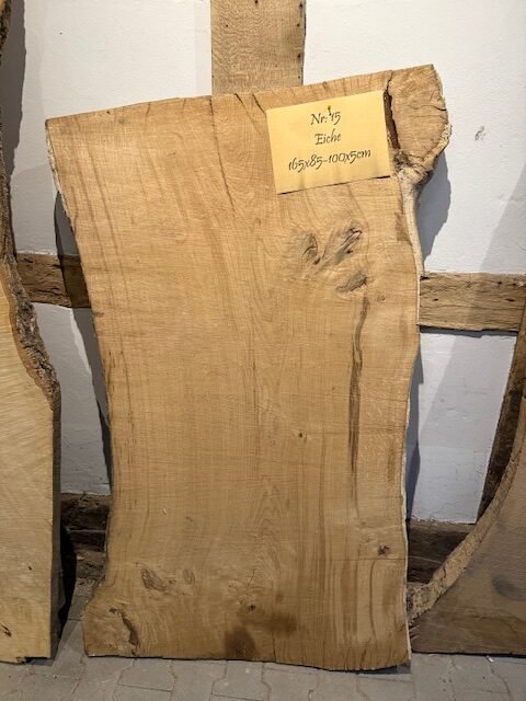 Eichenbohle 165x85-100x5cm